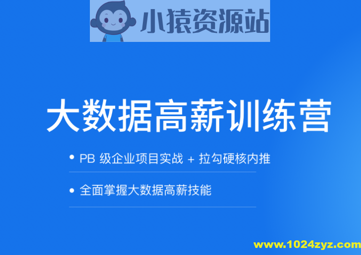 拉钩-大数据开发高薪训练营|2021年|完结