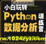 小白玩转Python数据分析训练营