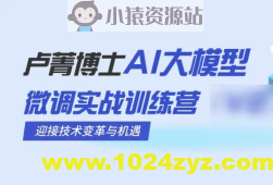 卢菁博士-AI大模型微调实战训练营