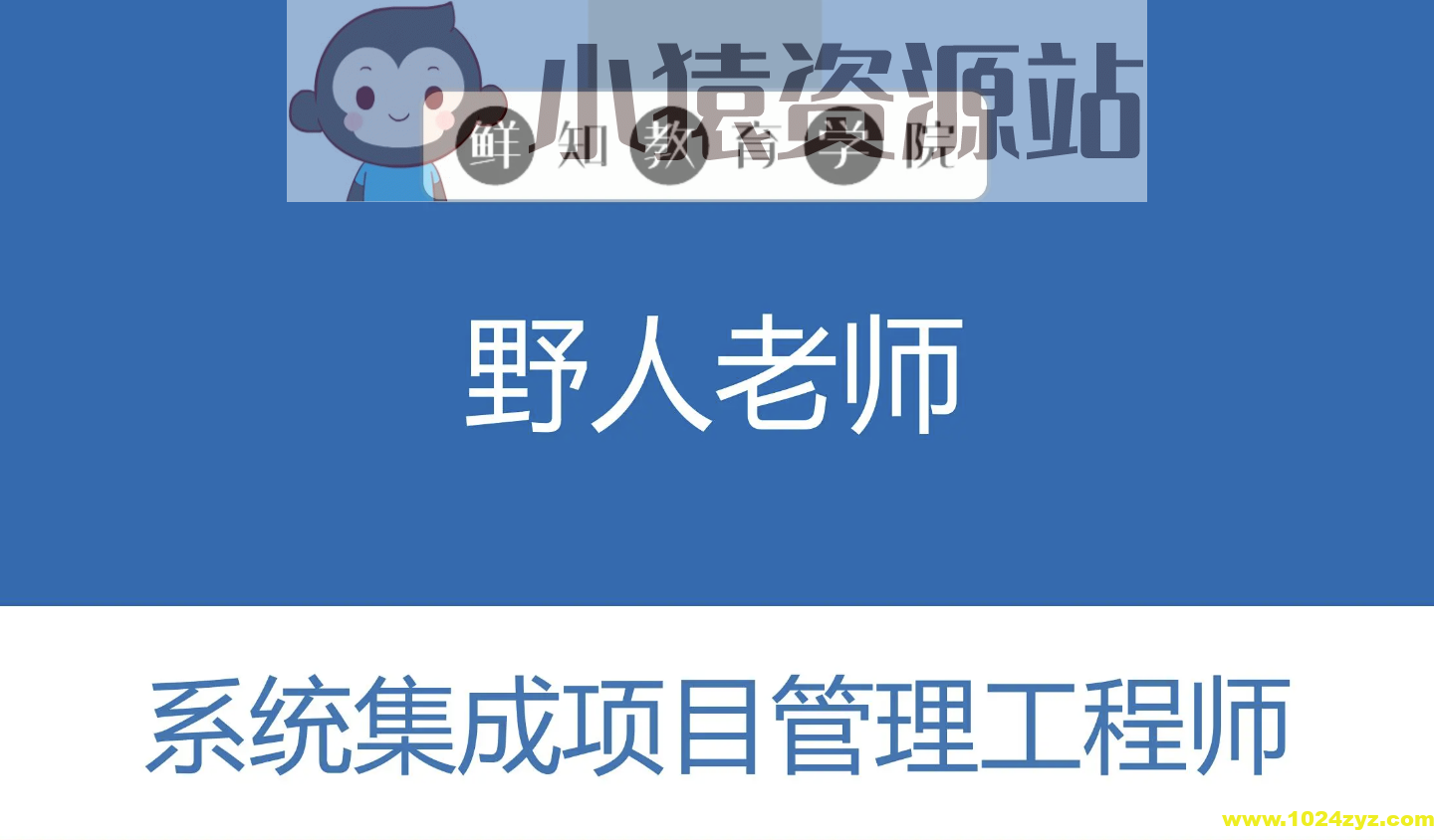 野人老师.202311.软考中级系统集成项目管理工程师