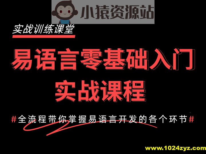 2024最新易语言基础快速入门到精通教程：1天入门快速开发自己的软件