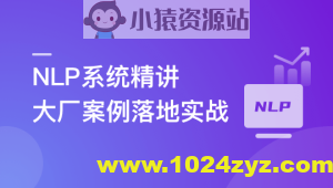 NLP系统精讲与大厂案例落地实战,吃透内容理解体系