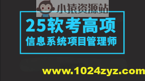2025野人老师软考高项