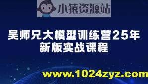 吴师兄大模型训练营25年新版实战课程