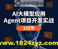 AI大模型应用 Agent项目开发实战 155节