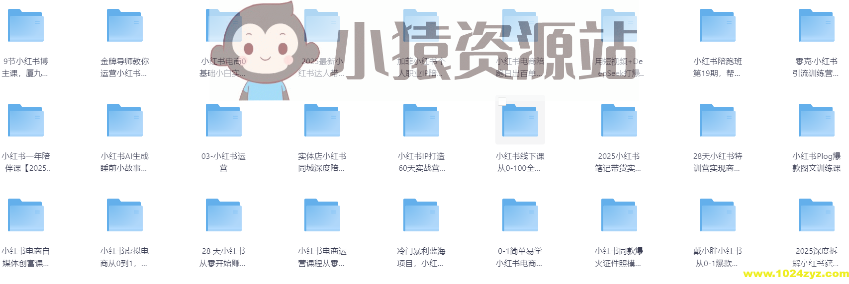 59部小红书教程集合【AI项目、虚拟项目、电商等】